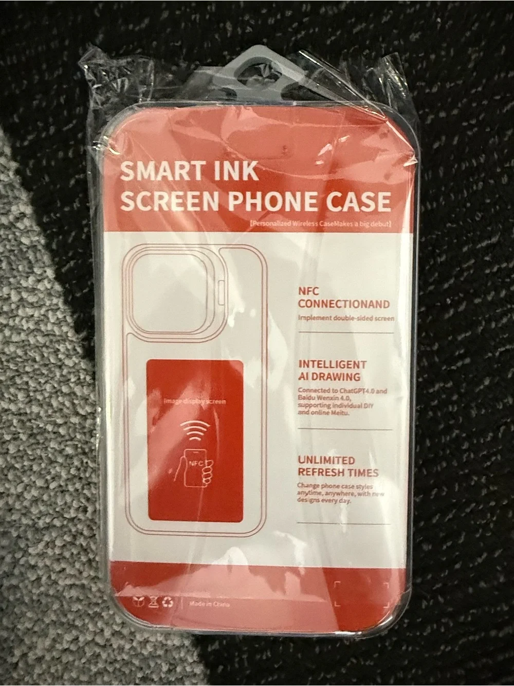 iPhone Case 15 pro max-Smart ink screen- Compatible with iPhone